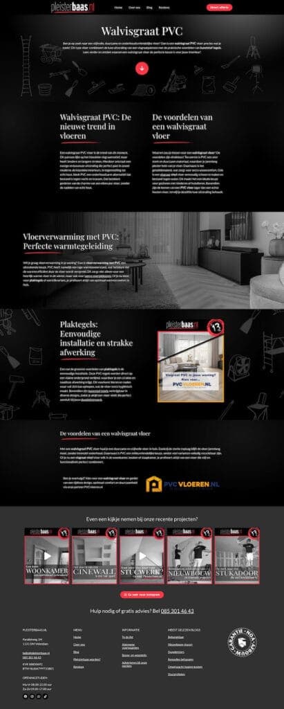 Voorbeeld van een branded content artikel over walvisgraat pvc